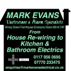 Business 20 image MARK EVANS ELECTRICAL & BURGLAR ALARMS Electricians & Electrical Contractors in Bristol Av
