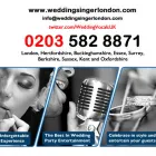 Business 3 image WEDDING SINGER LONDON Entertainment Agencies in London Gr