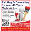 MAYLAM & SONS Painters & Decorators in Reading Be